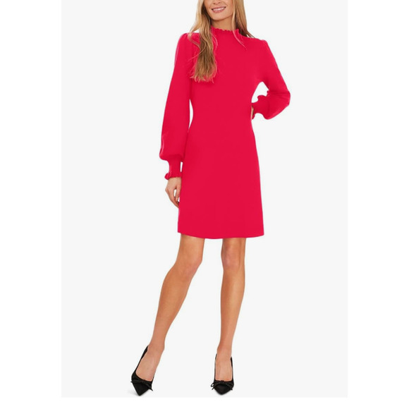 CECE Womens Sweater Dress XS 0-2 Pink Long Sleeve Knit Fit & Flare NWT - Picture 1 of 9